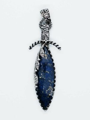 Pendant Drop Faceted Lapis
