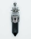 Pendant Merkaba Wand Obsidian