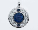 Pendant Round Lacy Lapis