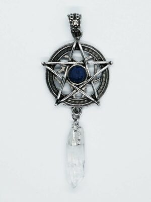 Pendant Pentagram Lapis Wand