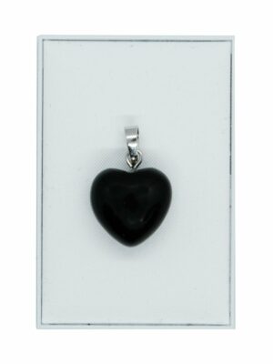 Pendant Heart Obsidian 15mm