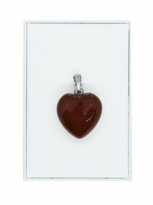 Pendant Heart Carnelian 15mm