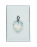 Pendant Heart Opalite 15mm