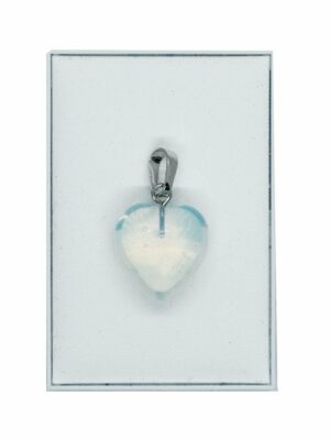 Pendant Heart Opalite 15mm