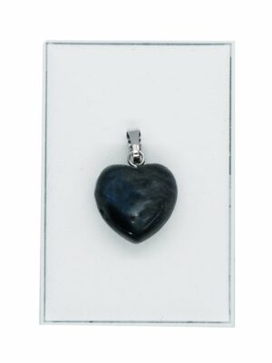 Pendant Heart Labradorite 15mm