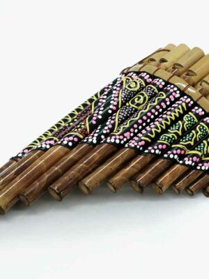 Wooden Hand Painted Harmonica