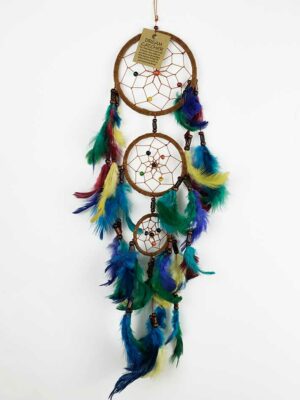 Dreamcatcher Brown 3 Circles Multi
