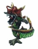 Dragon on Wood Spiral 4"