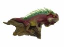 Iguana On Wood Painted 16"