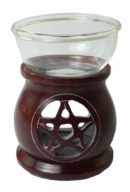 Oil Burner Soapstone Pentagram