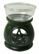 Oil Burner Soapstone Pentagram