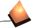 Salt Lamp Pyramid Wooden Base