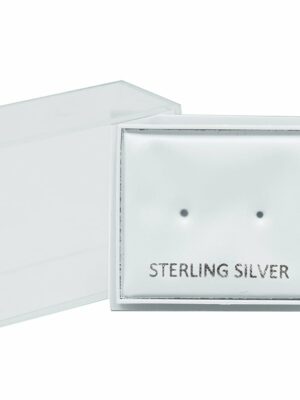 Earring Stud Display Box. Clear Plastic Small 4X3.5cm 4pcs