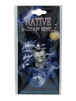 Pendant Pewter Wolf Head