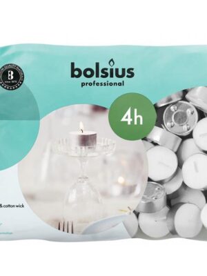 Candle T-Light. Bolsius Professional. 200pcs 4hr Burn