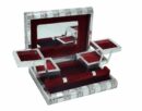 Jewellery Box Metal Maroon 11X8 Inch