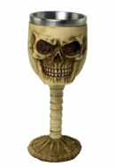 Goblet Ivory Skull Face