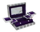 Box Jewellery Metal Purple 11X8 Inch