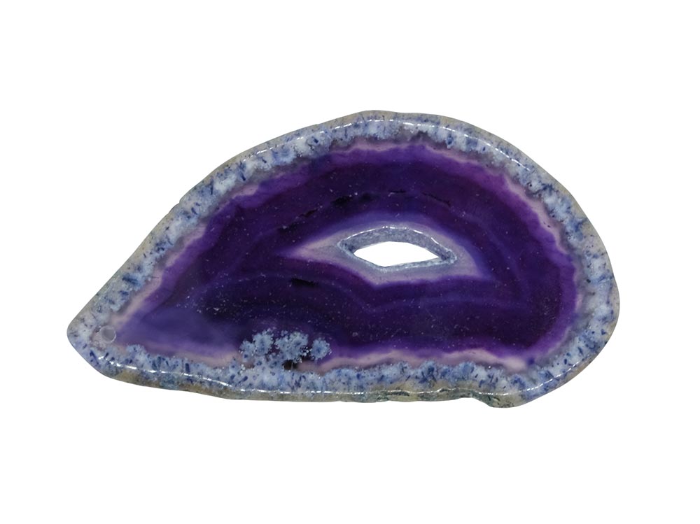 Stone Agate Slice Purple