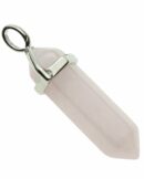 Pendant Fixed Wand Rose Quartz