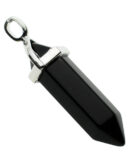 Pendant Fixed Wand Black Obsidian