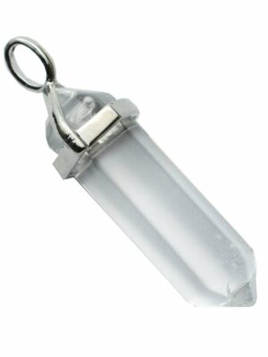 Pendant Fixed Wand Clear Quartz