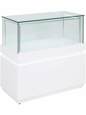 Frameless Display Glass Counter 1000X495X1050mm SLW Code 99066