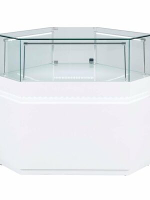 Frameless Display Glass Counter 750X750X1050mm SLW Code 99082