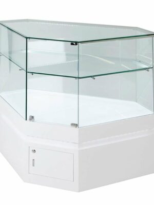 Frameless Display Glass Counter 850X850X1050mm SWT Code 99087