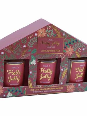 Votive Candlepots Holly Jolly