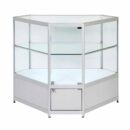Corner Aluminium Display Glass Counter 850X850X1050mm SGT2 Code 99643