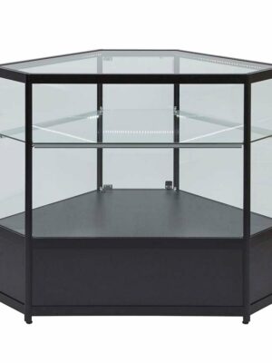 Corner Aluminium Display Glass Counter 850X850X1050mm SBT2 Code 99646