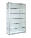 Glass Cabinet 1000X400X1980mm 5 Shelves Led Strip Lighting Code 99832