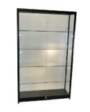 Glass Cabinet 1200X400X1980mm 4 Shelves Halogen Bulb Lighting Code 99928