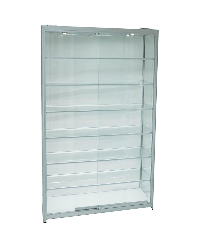 Glass Cabinet 1200X400X1980mm 6 Shelves Led Strip Lighting Code 99930