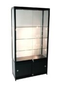 Glass Cabinet 1000X400X1980mm 3 Shelves Halogen Bulb Lighting Code 99941