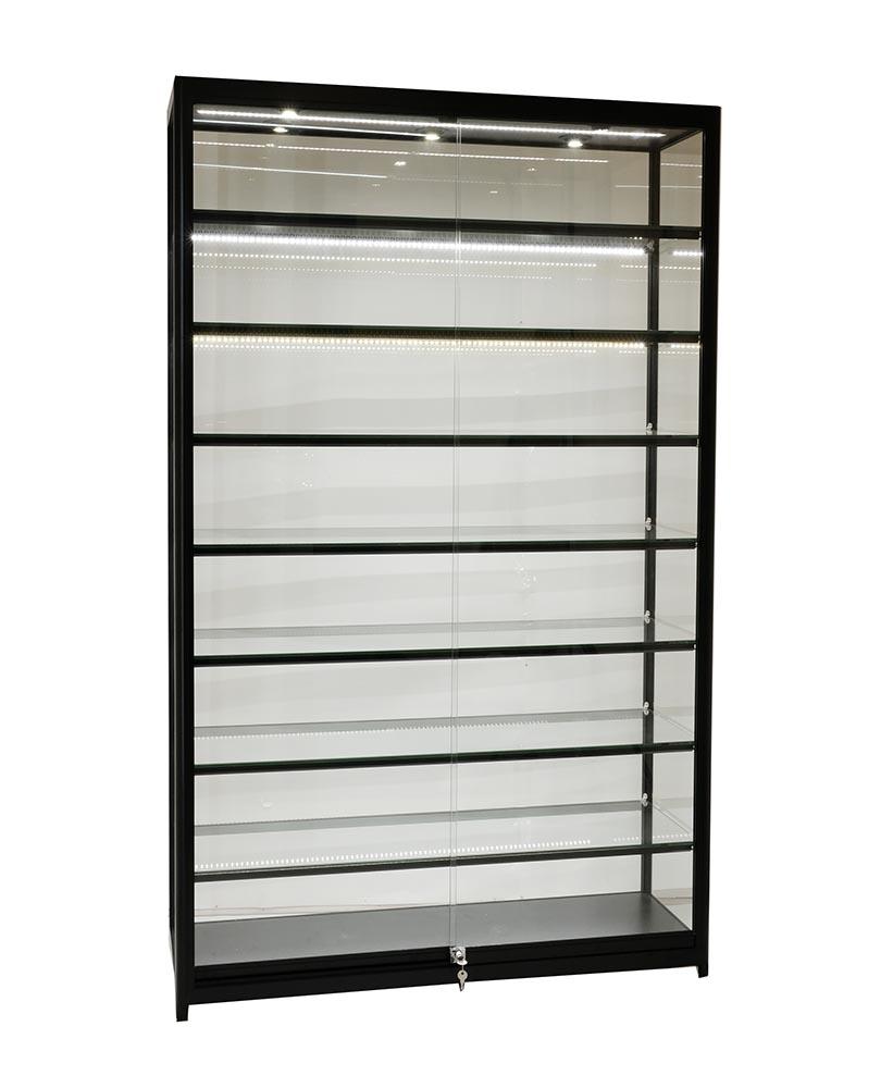 Glass Cabinet 1200X400X1980mm 7 Shelves Led Strip Lighting Code 99946