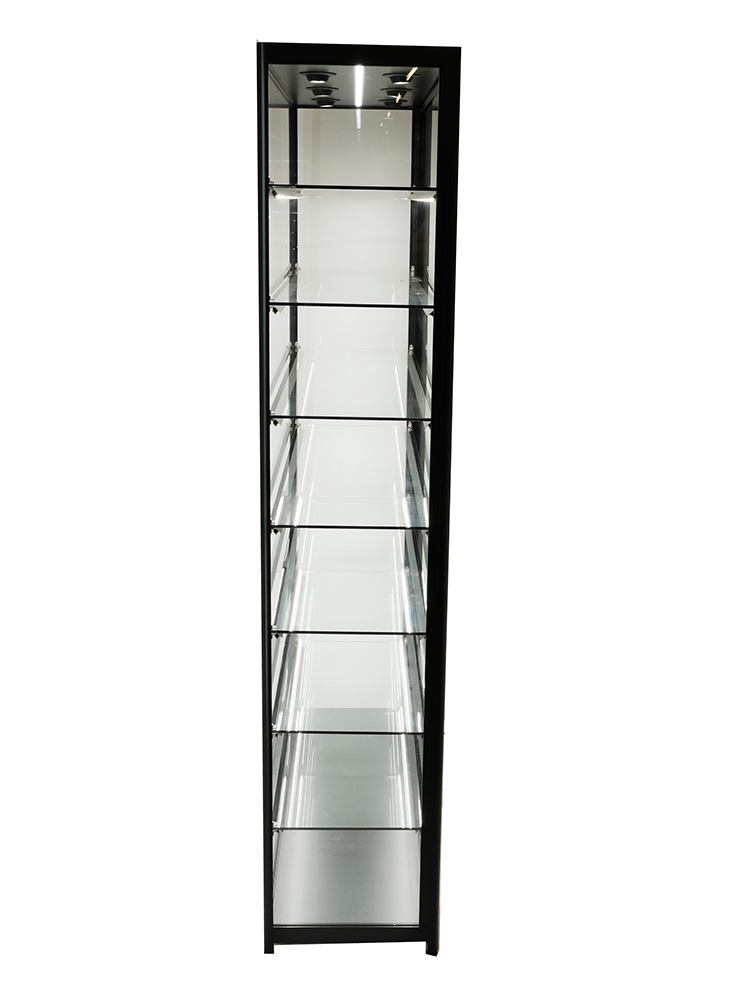 Glass Cabinet 1200X400X1980mm 7 Shelves Led Strip Lighting Code 99946 - Image 3