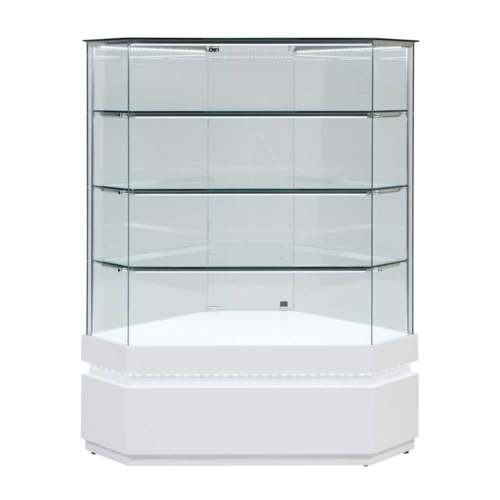 Frameless Display Glass Counter 850X850X1550mm SGT 99968