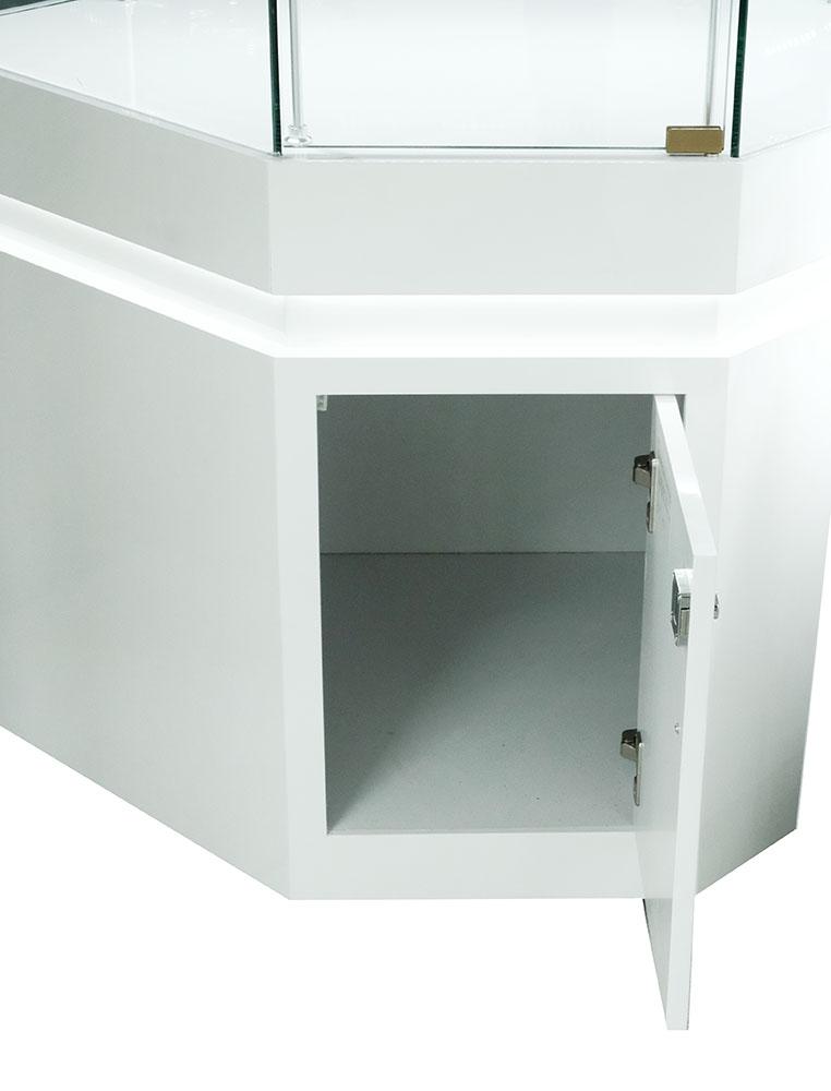 Frameless Display Glass Counter 850X850X1550mm SGT 99968 - Image 5