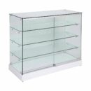 Frameless Display Glass Counter 1200X500X1050mm W Code 99976