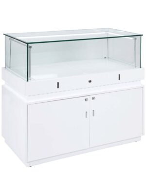 Frameless Display Glass Counter 1200X495X1050mm SLW Code 99983