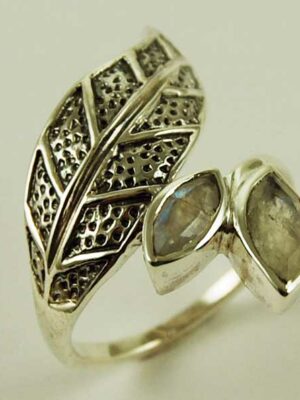 Silver Ring Leaf Rainbow