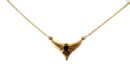 Bronze Necklace Onyx 18 Inch