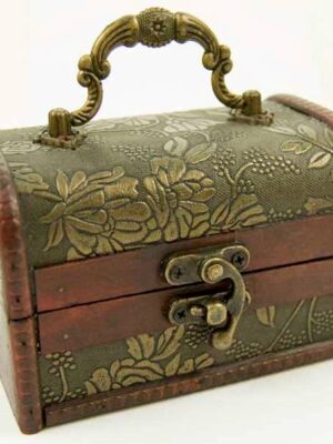 Box Wooden Chest 12X8X8cm