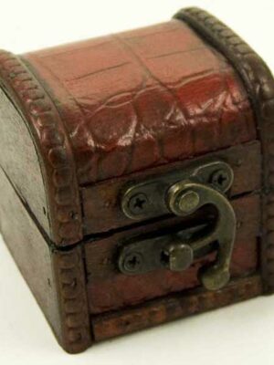 Box Wooden Chest 6X6X6cm