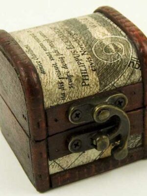 Box Wooden Chest 6X6X6cm