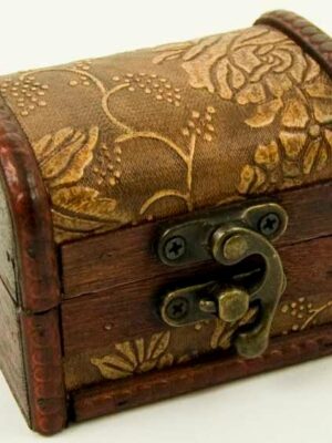 Box Wooden Chest 8X6X6cm