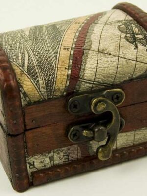 Box Wooden Chest 8X6X6cm