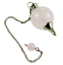 Pendulum With 20mm Ball Rose Quartz